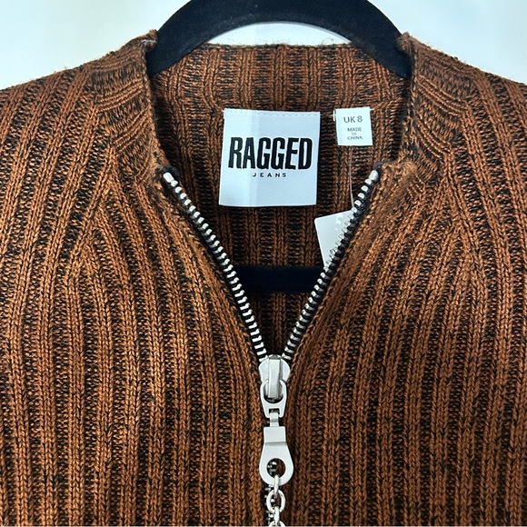 The Ragged Priest Brown Ribbed Cardigan - Picture 3 of 3